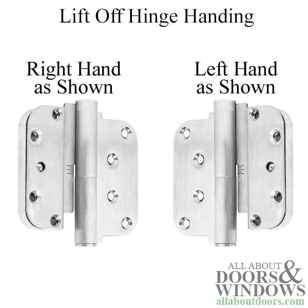 M3 Dual Adjustable Lift Off Hinge, Concealed Ball Bearings, Left Hand as Shown