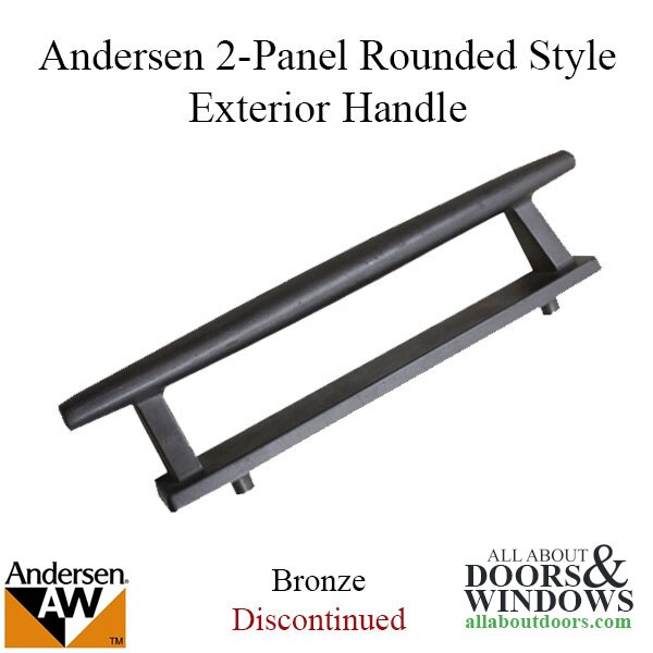 Andersen 2 panel rounded style exterior gliding door handle