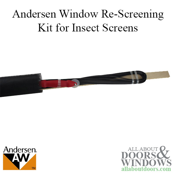 Non-Retracting Insect Screen Doors Andersen Patio Door Rescreening Kit 1274712