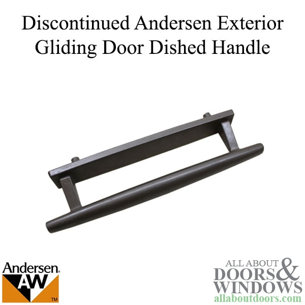 Andersen exterior dished style pull handle for frenchwood gliding door
