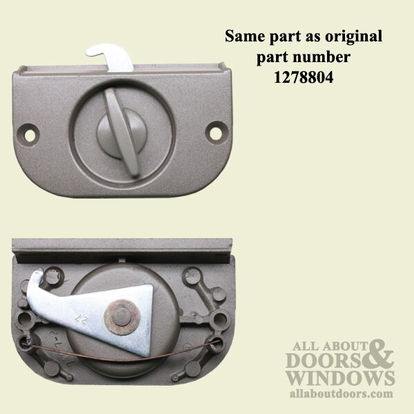 Andersen 2 Panel Patio Screen Door Latch / Lock Stone