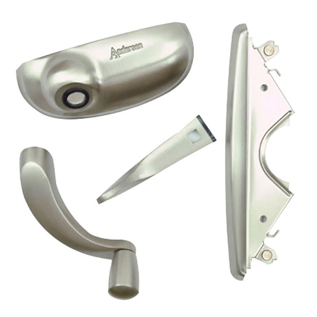 Andersen Window Hardware Pack, EZ Casement, Estate Style Brushed Chrome