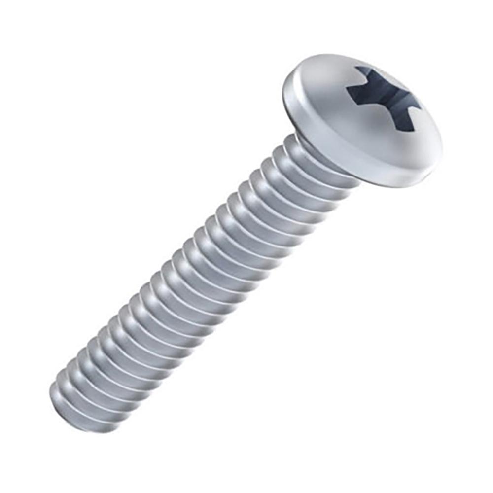 Lexar Industrial 400pc 1/4-20 X 1" Phillips Pan Head Machine Screws - Zinc Plated Steel