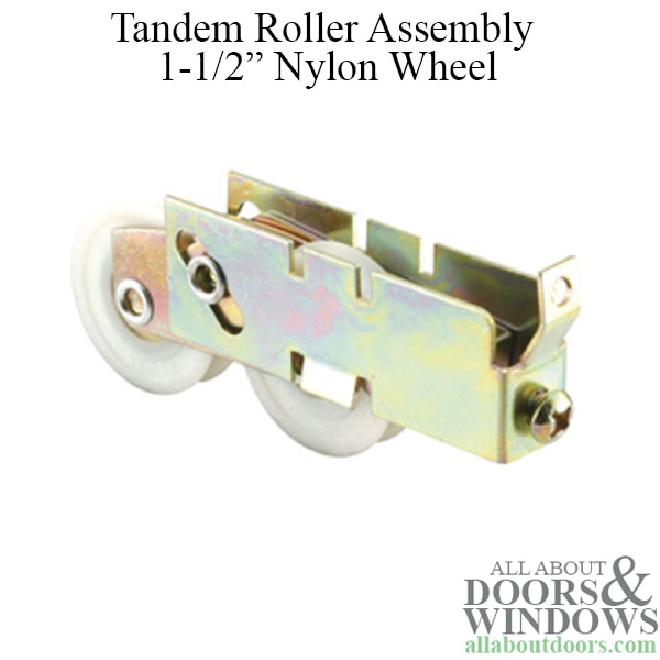 Prime-Line Products D 1738 Sliding Door Tandem Roller Assembly 1-1//2-Inch Nylon Ball Bearing