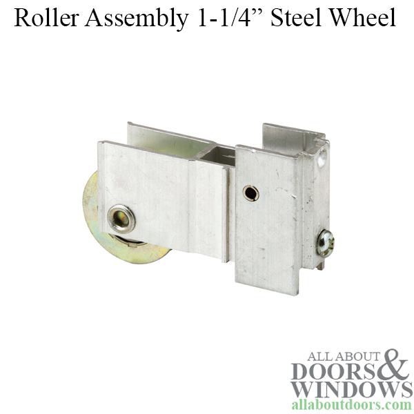 1-1/4-Inch Steel Ball Bearing Prime-Line Products D 1609 Sliding Door Roller Assembly 