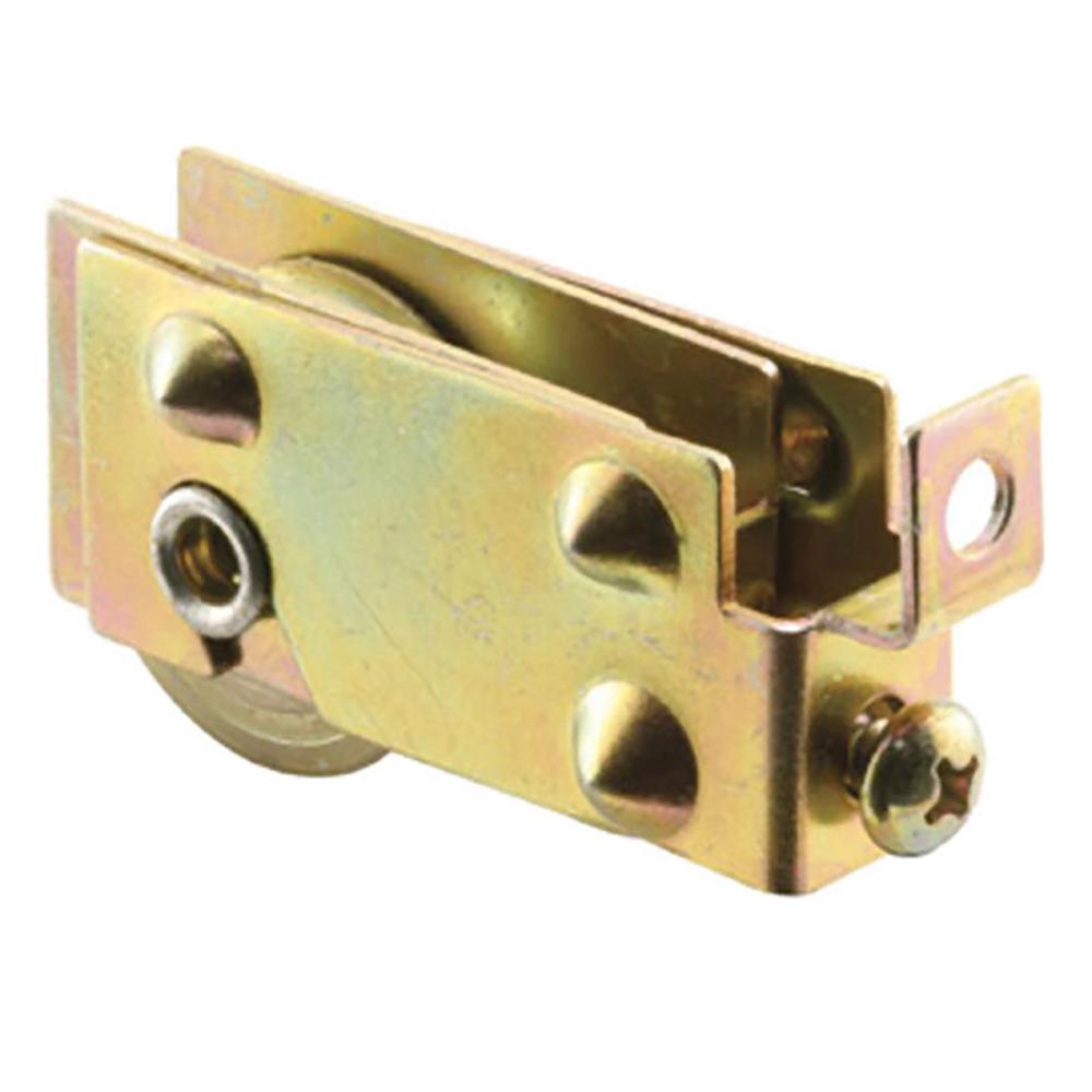 Slide-Co 161882 Mirror Door Roller Assembly - 1-7/16" Nylon Flat Roller, Single (For Sliding Closet Doors)