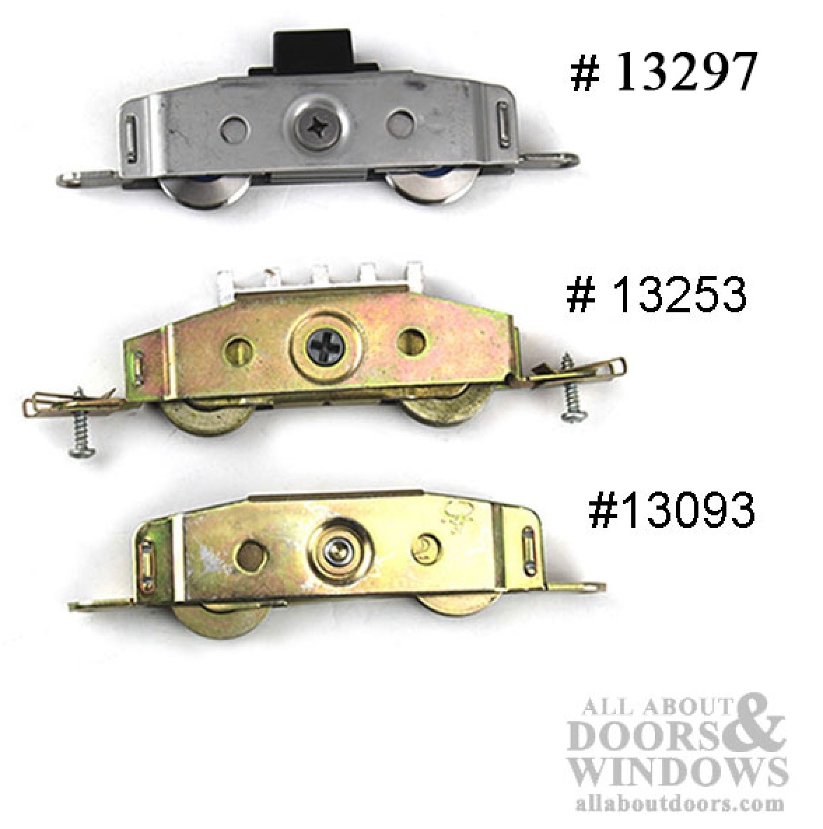 1-¼" Steel Wheel Sliding Door Tandem Roller with Offset Tab
