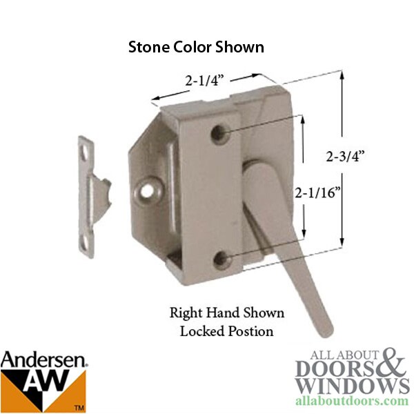 Right Hand Sash Lock Andersen Casement Window Sash Lock
