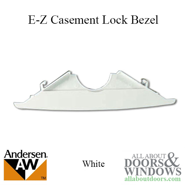 E-Z Casement Lock Bezel in White