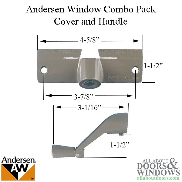 Window Cover and Handle Dimensions