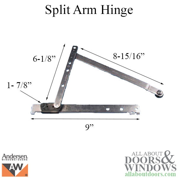Enhanced Casement Hinge Heavy Duty Head Right - Dimensions