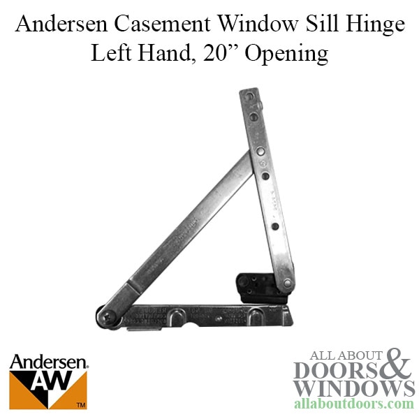 20 Inch Andersen Casement Bottom Left Sill Hinge