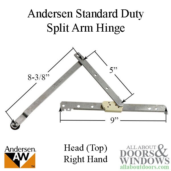 Head Hinge Right Standard Duty Andersen Enhanced Casement 19951998