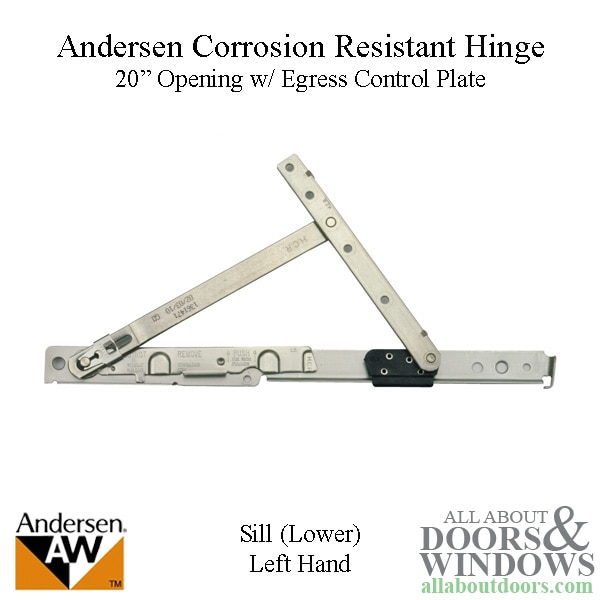 Andersen Corrosion Resistant Hinge 20 Inch Opening