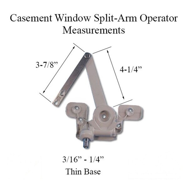 Andersen Split Arm Operator Left Hand – Stone Color For 1982-1995 Windows – 1361316