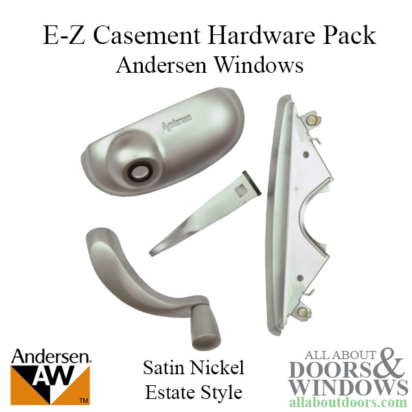 Andersen windowS satin nickel Estate Style Hardware Kit 1999 to Present #1361555