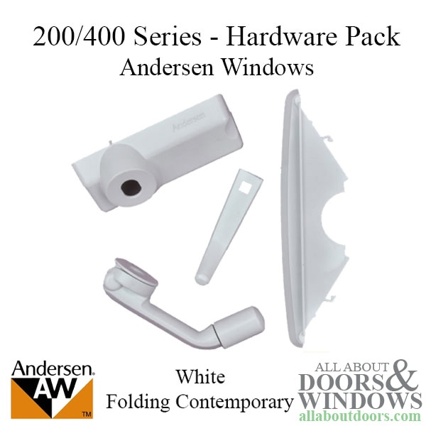 Andersen casement window hardware for folding contemporary handle