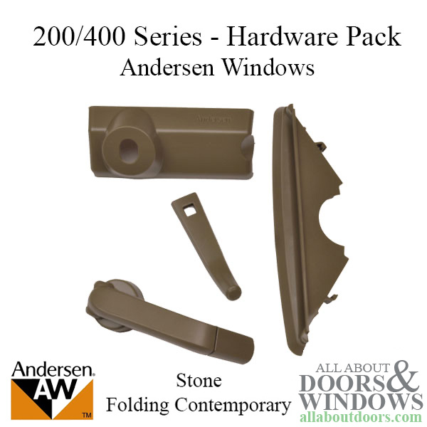 Andersen casement window hardware for folding contemporary handle