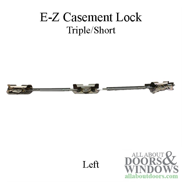 Triple/Short Casement Lock, Left