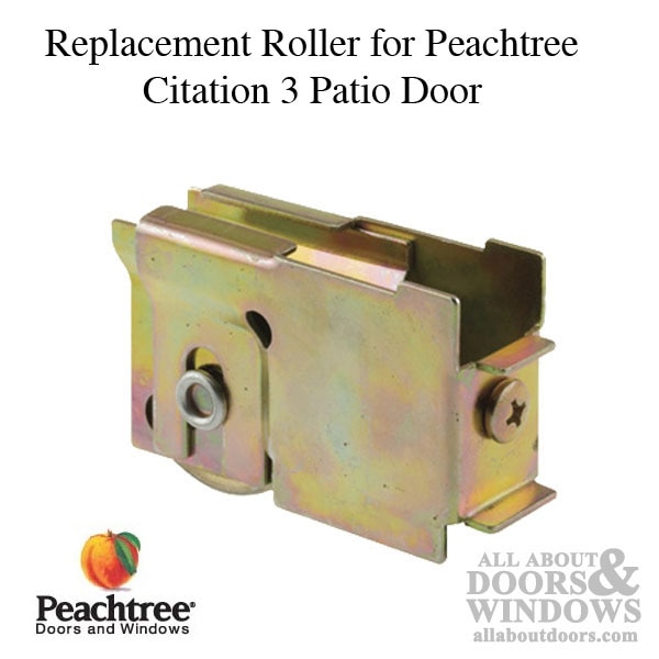 Peachtree Citation 3 Roller Assembly 1 4 Steel Wheel Peachtree Citation 3 Roller Assembly 1, Peachtree Sliding Patio Door Citation Handle Set