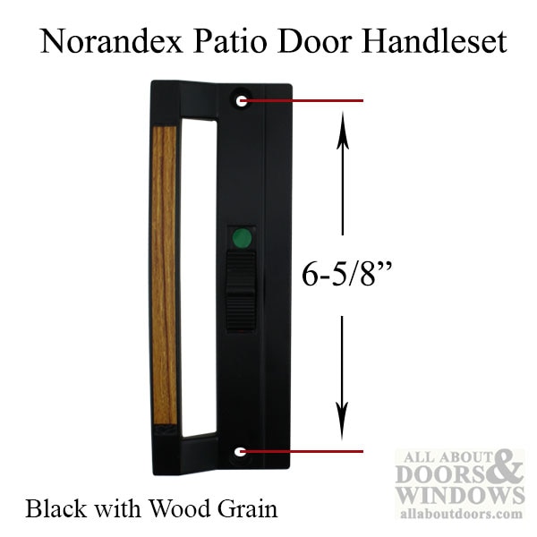 Norandex Sliding Patio Door Handle - Dimensional Drawing