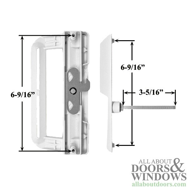 Ideal Security Sliding Patio Door Handle Set - Keyed
