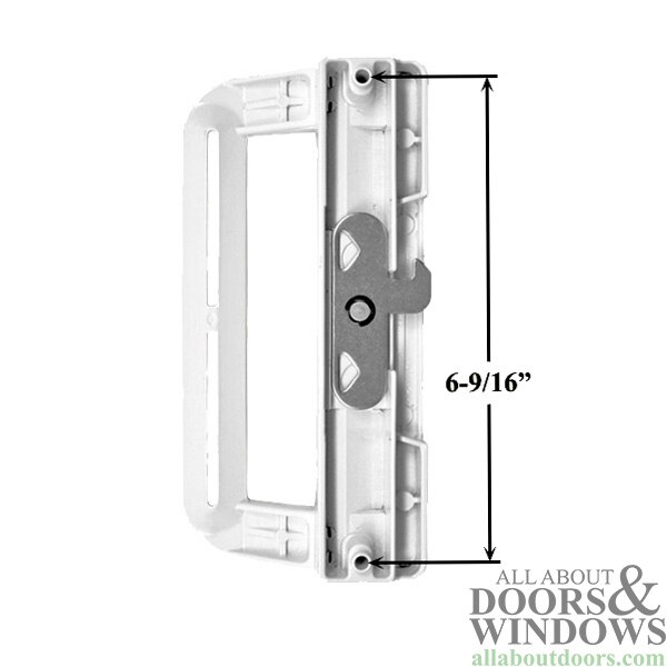 Close-Up of Ideal Security Sliding Patio Door Handle Set - Keyed