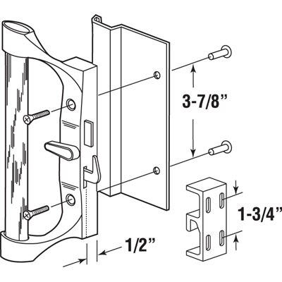 sliding door handle pinit