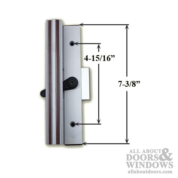 Sliding Patio Door Handle Set, Extruded Inside Pull Dimensions