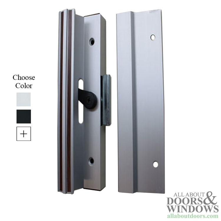 Sliding Patio Door Handle Set, Extruded Pulls, 4-15/16 Inch Screw Hole Spacing