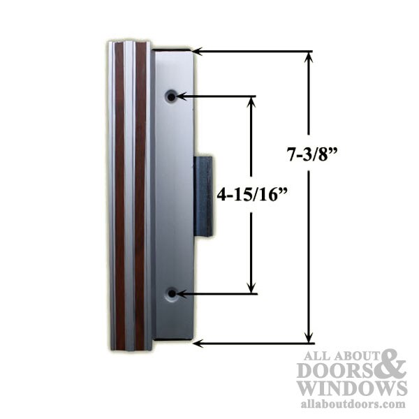 Sliding Patio Door Handle Set Dimensions