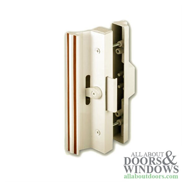 Sliding Patio Door Handle Set, Extruded Pull, Metal Activator, 4-15/16 Inch Hole Center