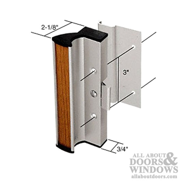 Sliding Patio Door Handle Set Dimensions