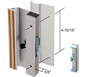 Handle Set for Sliding Patio Doors, Low Handle Height, 4-15/16 Inch Hole Center