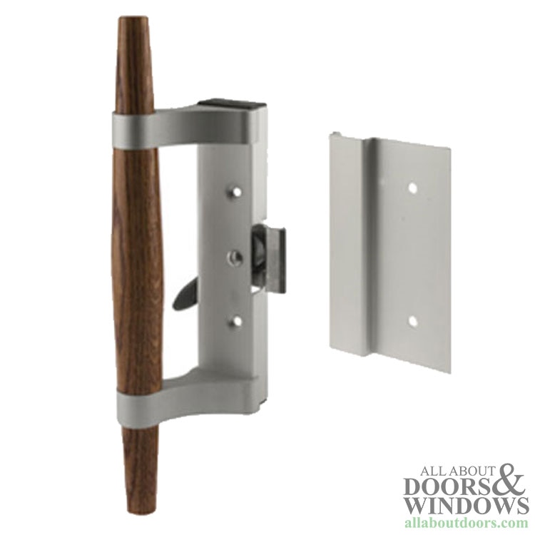 Handle Set for Sliding Patio Doors - International Clamp Latch - Aluminum