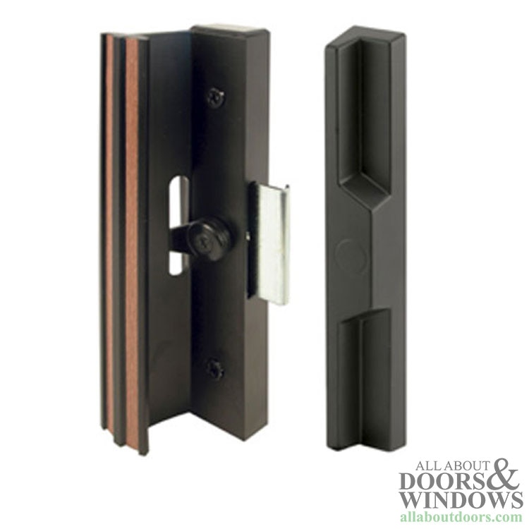 Sliding Patio Door Handle Set with Extruded Aluminum Inside Pull and Diecast Outside Pull