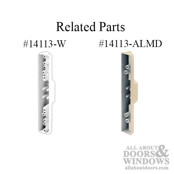 Sliding Patio Door Handle Set with Extruded Aluminum Inside Pull and Diecast Outside Pull - Related Parts