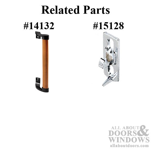 Crossly Keyed Handle Set Flush Type Push Button Activator 6-1/2 Hole Spacing Chrome Finish