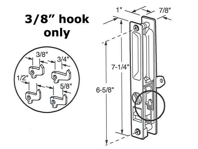 Keller Keyed Handle Set Flush Type