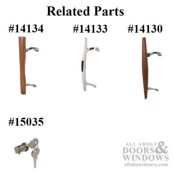 Flush Type Handle Set Hook Style Latch Keyed Chrome Finish Related Parts