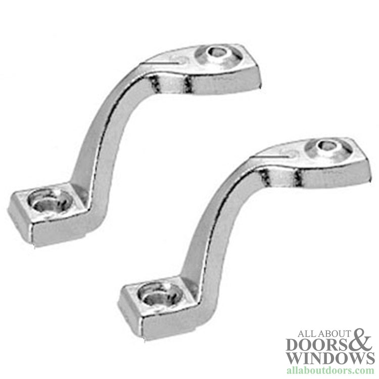 Chrome Plated Bracket Set for Enhancing Wood Handles