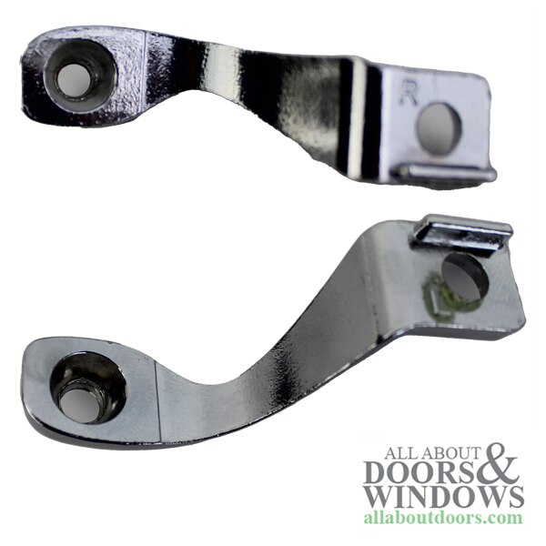 Chrome Plated Bracket Set for Enhancing Wood Handles