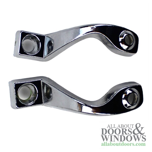 Chrome Plated Bracket Set for Wood Handles - Right Hand