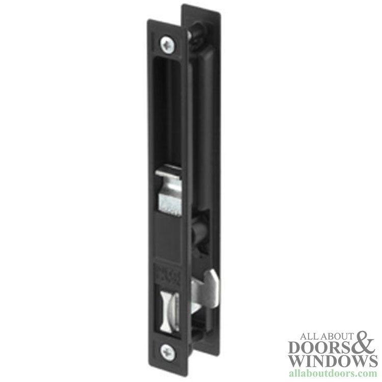 Sliding Patio Door Handle Set - Flush Mount, Black