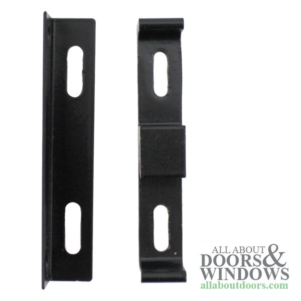 Durable Plastic Handle Set for Patio Doors - Face Mounting Keepers