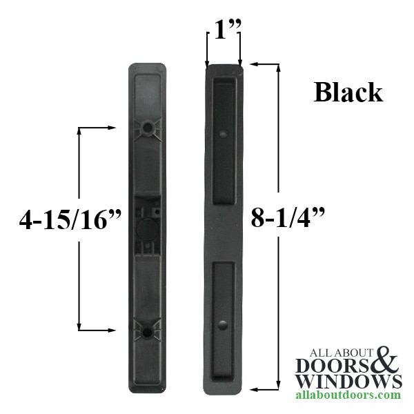 Outside Pull Window Master Black Sliding Patio Door