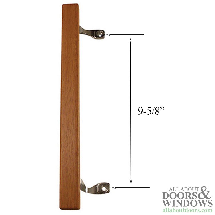 Sliding Patio Door Wood Pull and Bracket Screw Hole Center (9-5/8")