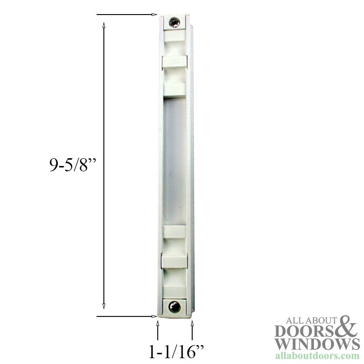 Sliding Patio Door Handle Set Trim, Non-Keyed, 1-1/16 Inch x 9-5/8 Inch