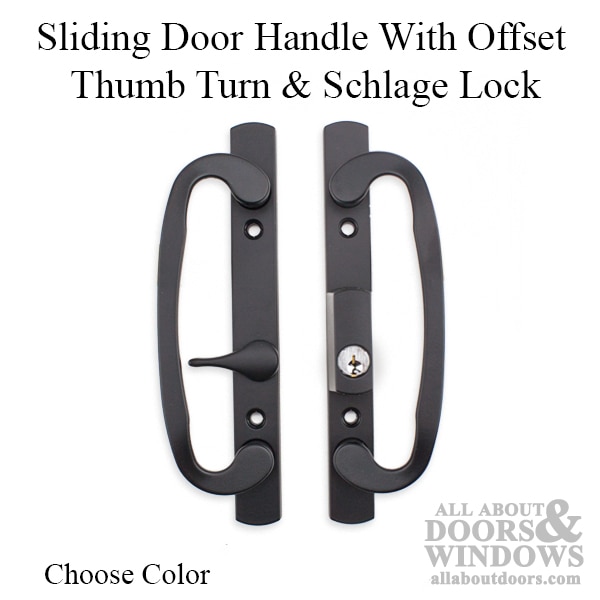 Sliding Glass Door Handleset Schlage Keyway Patio Door Handles