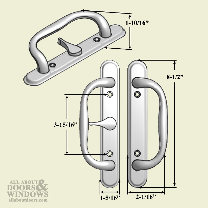 Apollo Handle Set Drawing and Dimensions